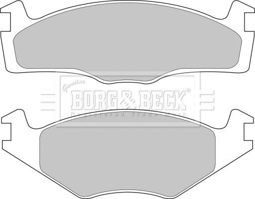 BORG & BECK Комплект тормозных колодок, дисковый тормоз BBP1531